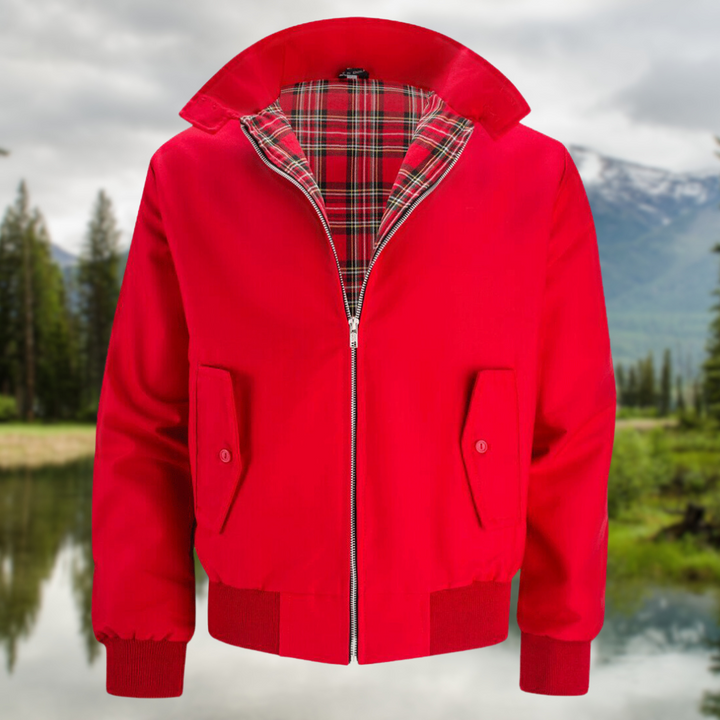 Herren Harrington Jacke Mit Klassischem Schnitt