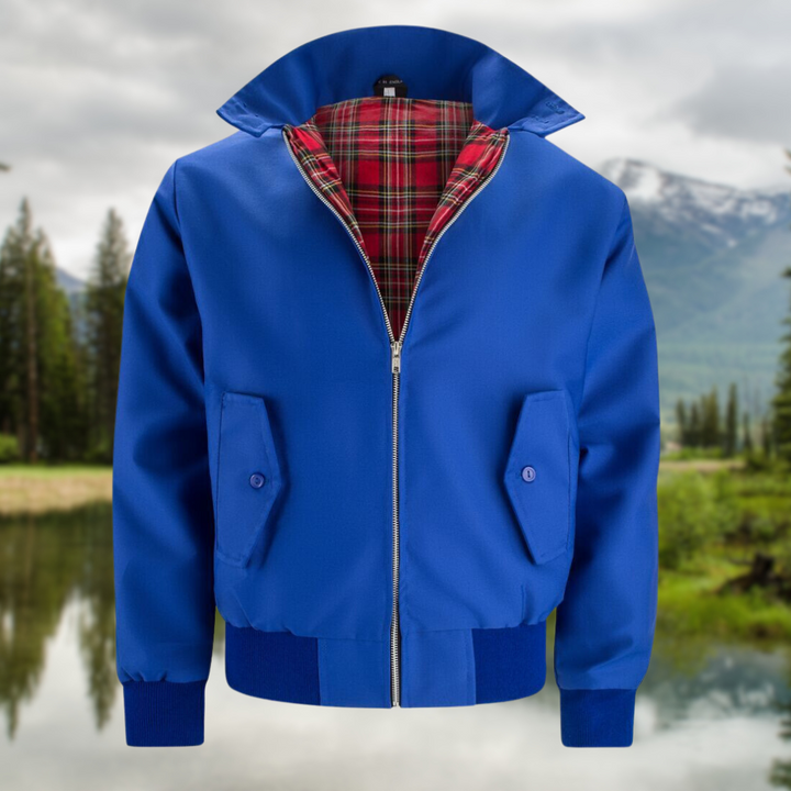 Herren Harrington Jacke Mit Klassischem Schnitt