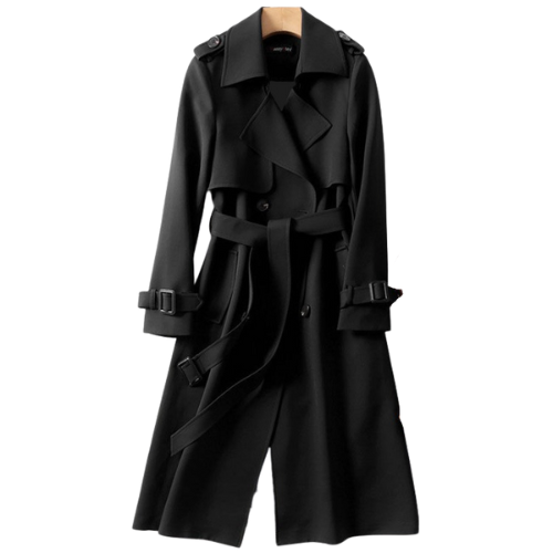 Damen Trenchcoat Mit Doppelreihe Und Klassischem Design