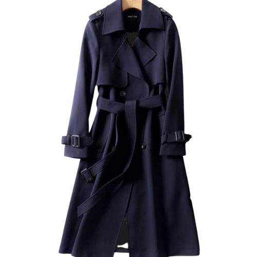 Damen Trenchcoat Mit Doppelreihe Und Klassischem Design