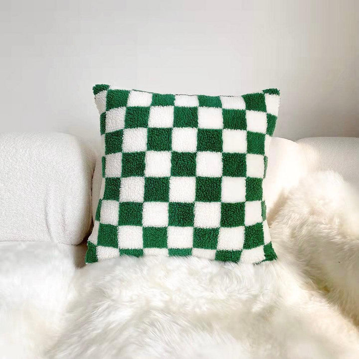 Kissenbezug Wende Schachbrettmuster Mischgewebe