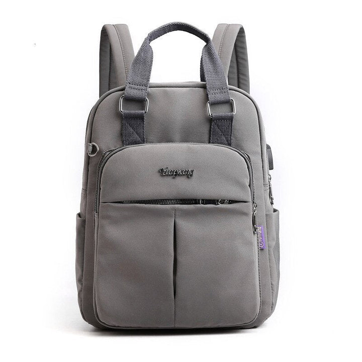 Wasserabweisender USB Rucksack mit Diebstahlschutz und Fächersystem