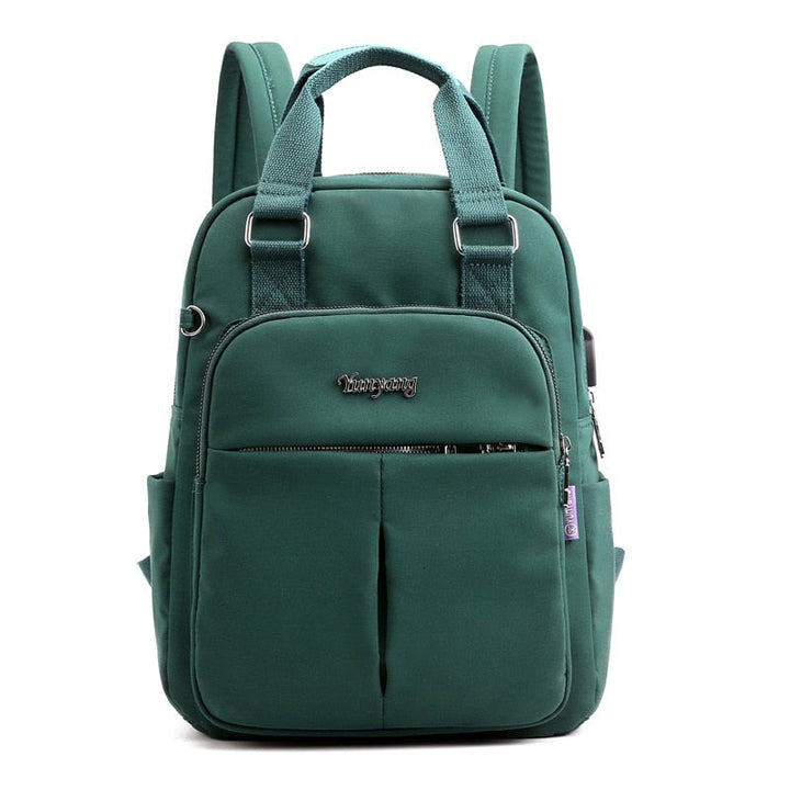 Wasserabweisender USB Rucksack mit Diebstahlschutz und Fächersystem