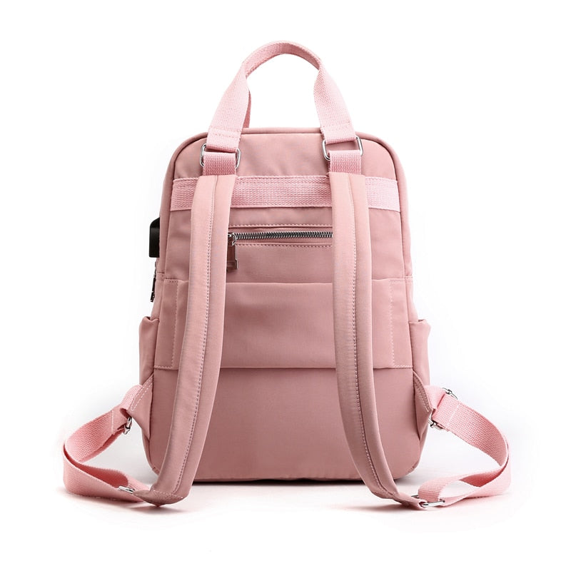 Wasserabweisender USB Rucksack mit Diebstahlschutz und Fächersystem