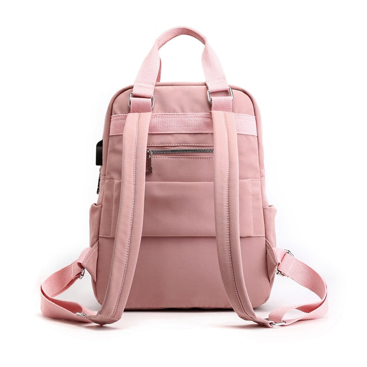 Wasserabweisender USB Rucksack mit Diebstahlschutz und Fächersystem