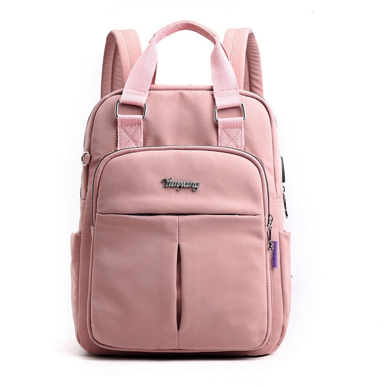 Wasserabweisender USB Rucksack mit Diebstahlschutz und Fächersystem