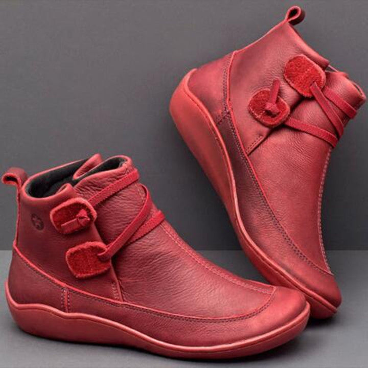Damen Stiefel Mit Reißverschluss Und Wetterfestem Design