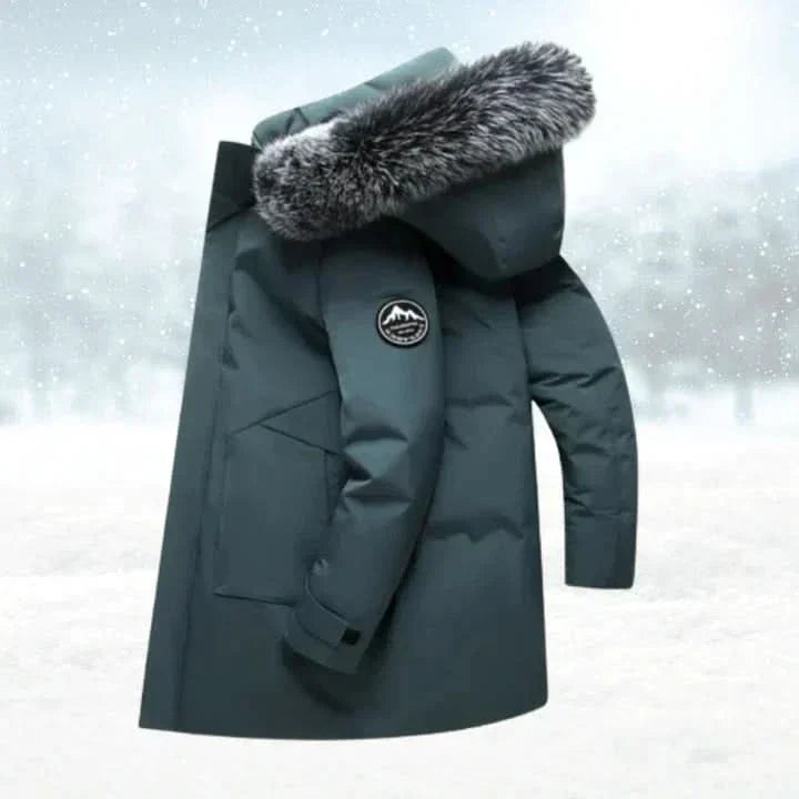 Herren Winterparka Mit Kapuze Und Wasserabweisendem Design
