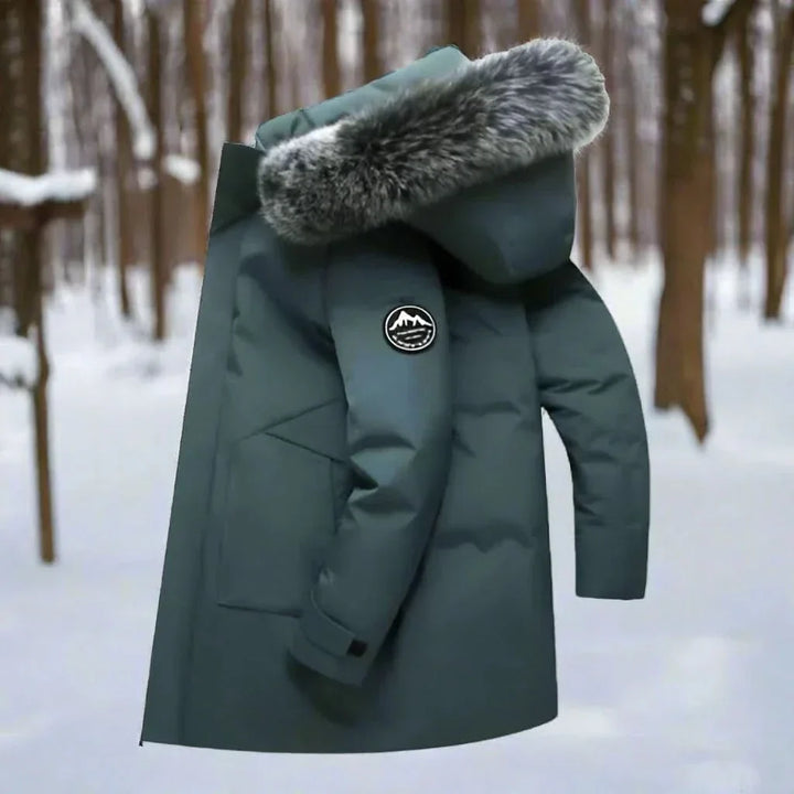 Herren Winterparka Mit Kapuze Und Wasserabweisendem Design