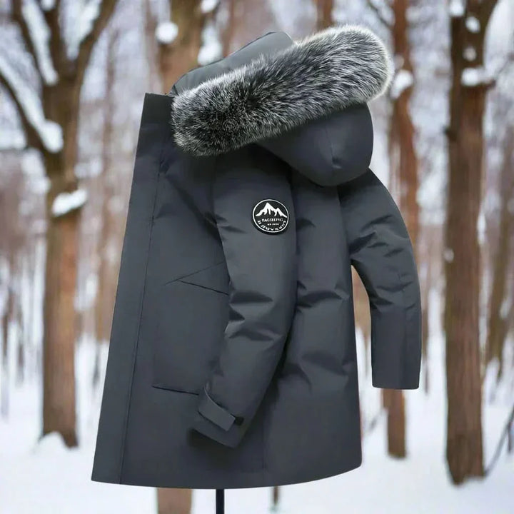 Herren Winterparka Mit Kapuze Und Wasserabweisendem Design