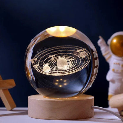 Magische Kristalllampe mit Farbspiel und Touchfunktion