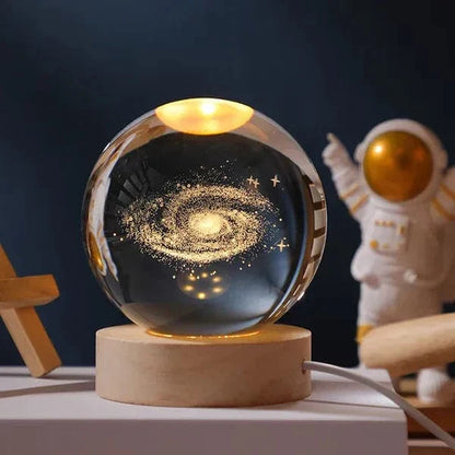 Magische Kristalllampe mit Farbspiel und Touchfunktion