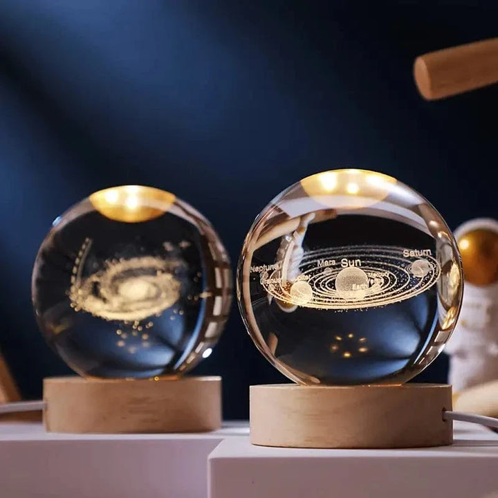 Magische Kristalllampe mit Farbspiel und Touchfunktion
