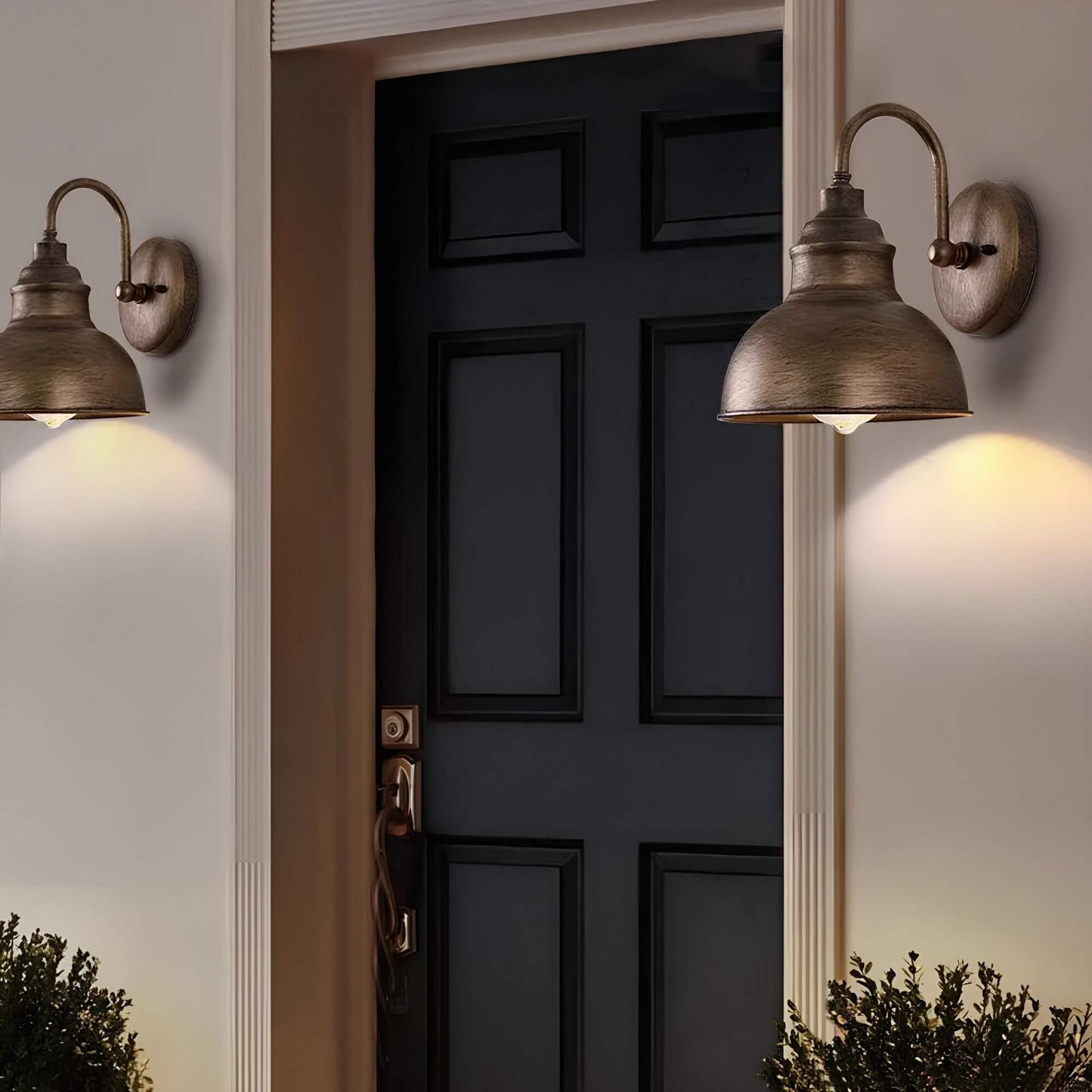 Vintage-Style Outdoor Wall Lantern - Rust-Resistant Exterior Wall Light for Patios and Gardens-2