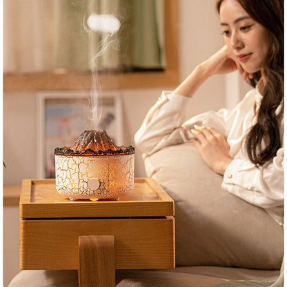 Ultraschall Diffuser Vulkanform – Cool Mist Aromatherapie Mit LED-Licht