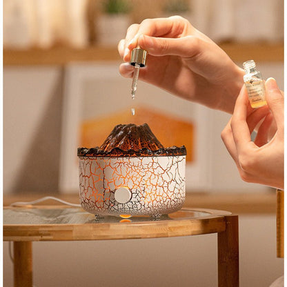 Ultraschall Diffuser Vulkanform – Cool Mist Aromatherapie Mit LED-Licht