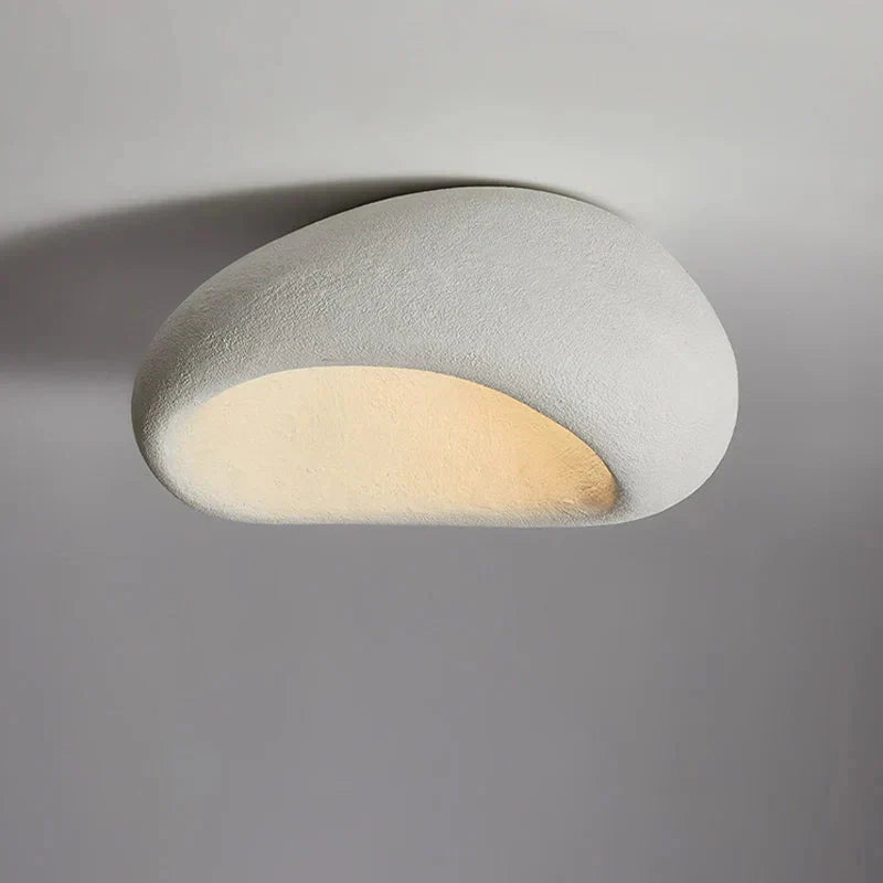 Minimalistische Deckenlampe – warmweiß & aus Kunstharz