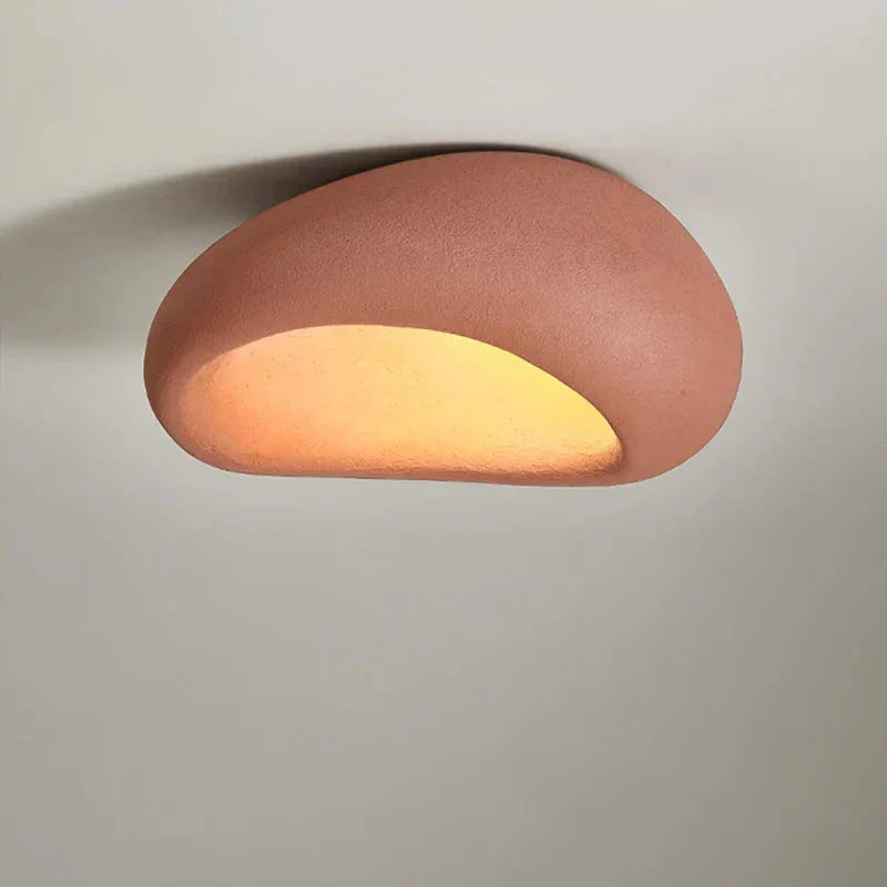 Minimalistische Deckenlampe – warmweiß & aus Kunstharz
