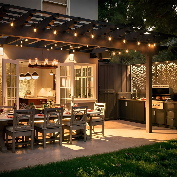 LED Außen-Lichterkette als stimmungsvolle Gartendeko