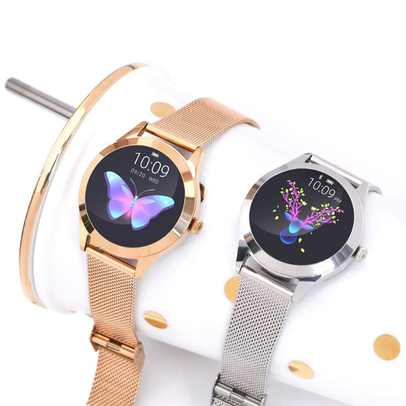 Smartwatch aus Edelstahl für Frauen