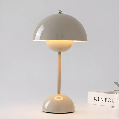 Kabellose LED Tischlampe Pillam mit Dimmfunktion – Edelstahl Design