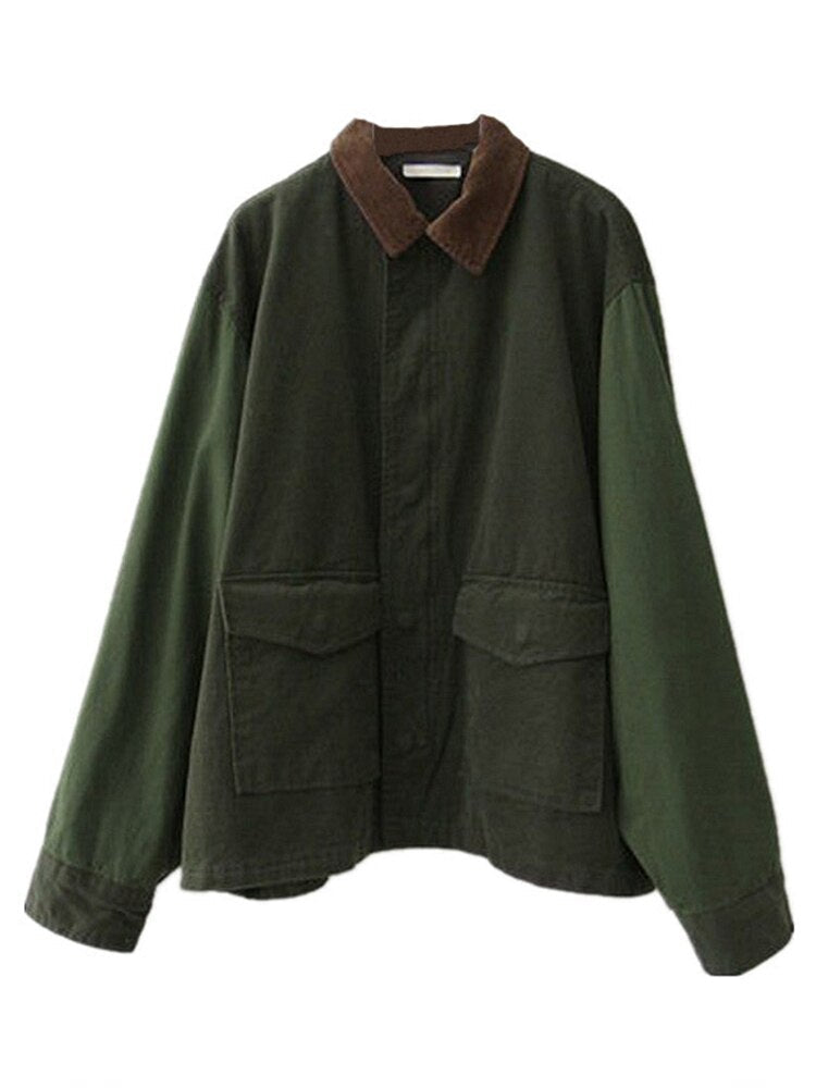 Damen Oversize Jacke Mit Trendigem Design